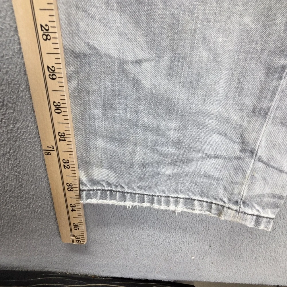 Diesel Jeans Mens 33x34 Gray Iakop Regular Slim Tapered Button Fly 008QP